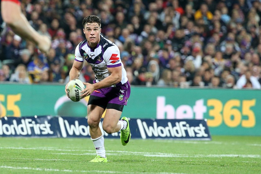 Melbourne Storm halfback Brodie Croft.