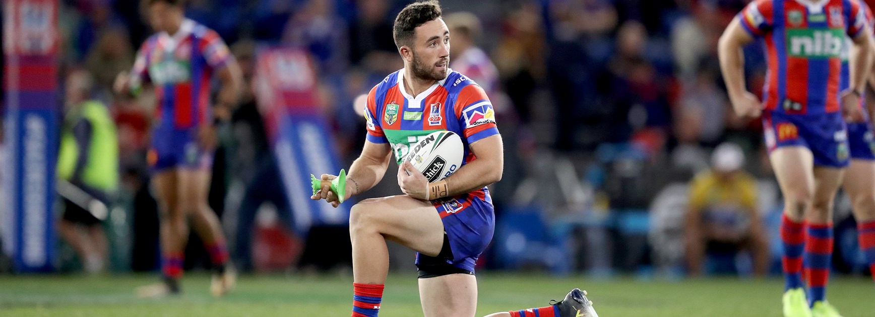 Newcastle Knights playmaker Brock Lamb.