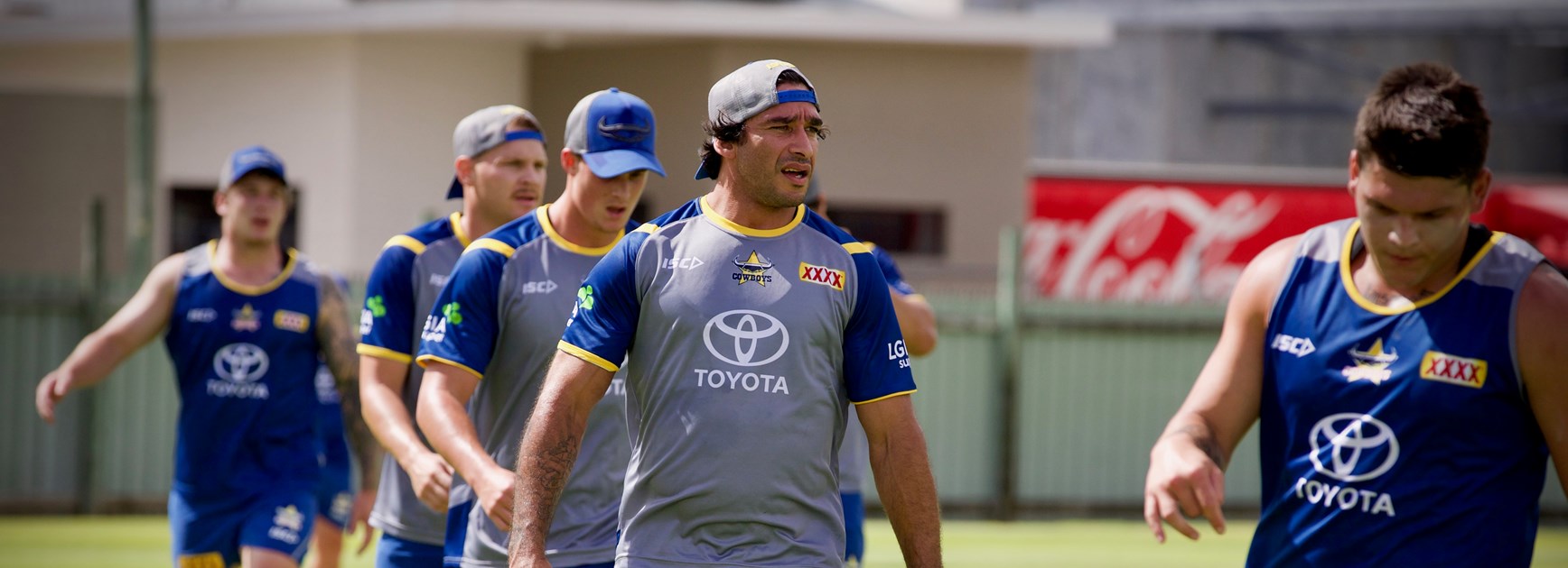 North Queensland Cowboys captain Johnathan Thurston at training.