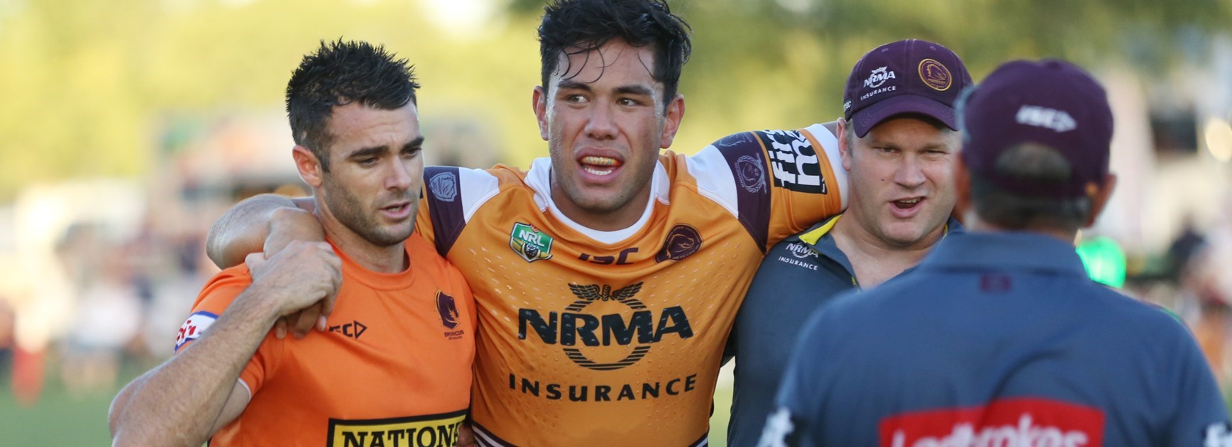 Injured Broncos recruit Andre Savelio.