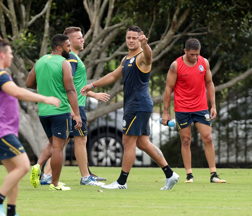 Jarryd Hayne at Eels training.