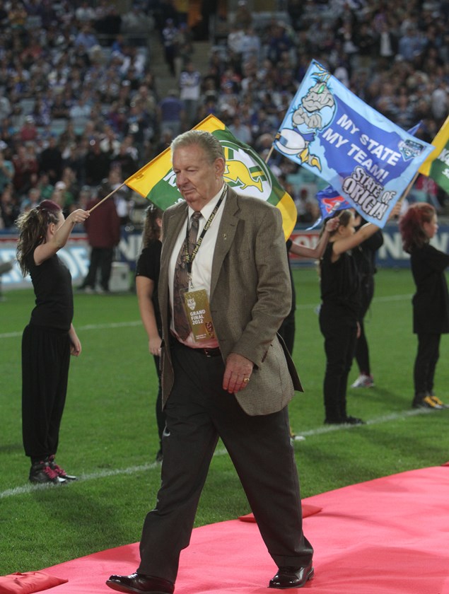 Rugby league immortal Graeme Langlands at the 2012 NRL grand final.