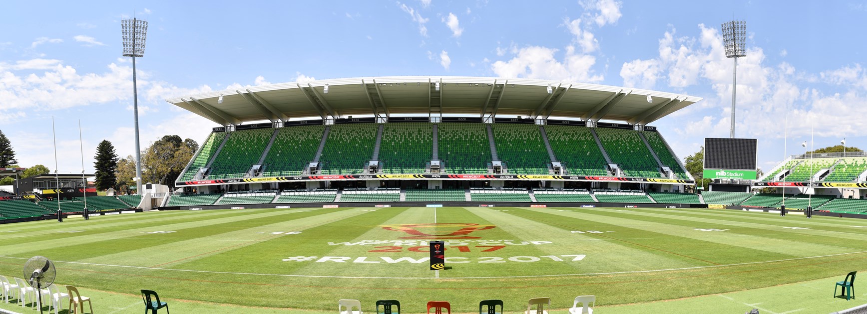 Perth Rectangular Stadium during the 2017 World Cup.