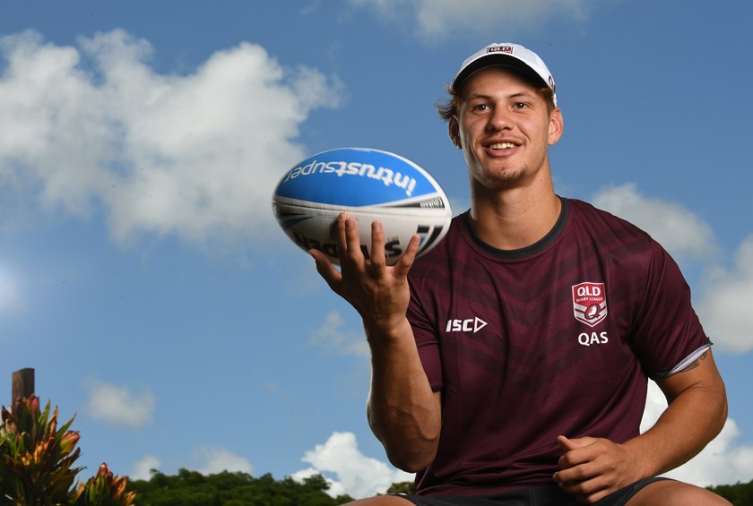 Kalyn Ponga at the 2018 Emerging Maroons camp.