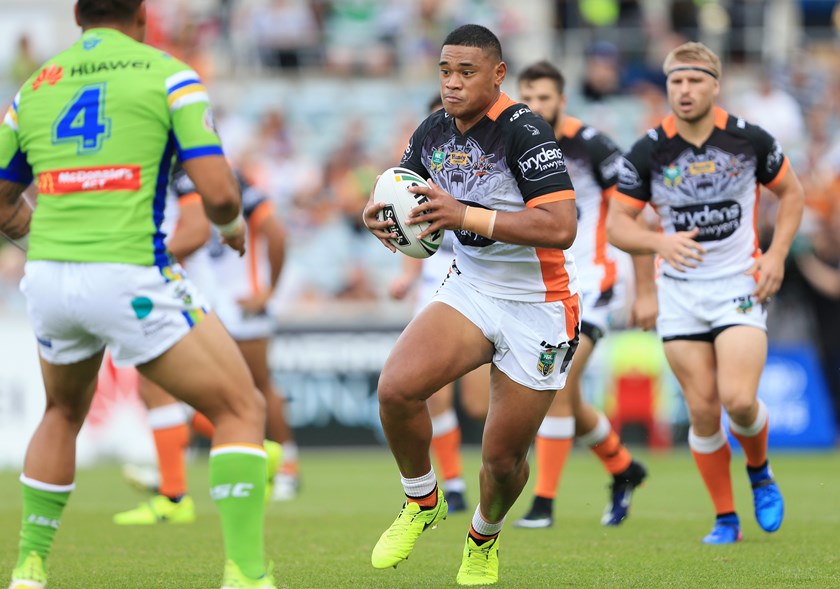 Wests Tigers young gun Moses Suli.