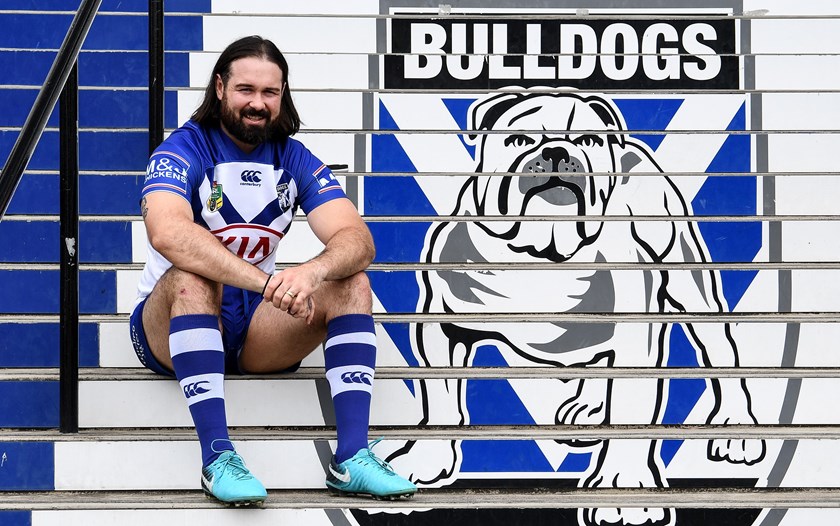 New Bulldogs prop Aaron Woods.