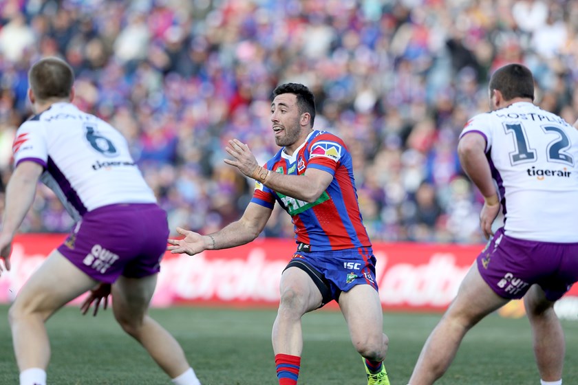 Newcastle Knights half Brock Lamb.