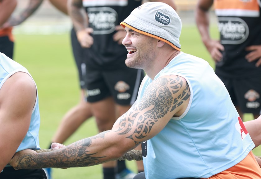 Wests Tigers prop Russell Packer.