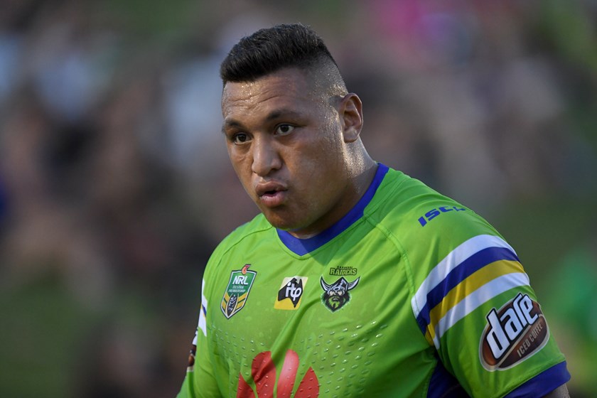 Canberra Raiders back-rower Josh Papalii.