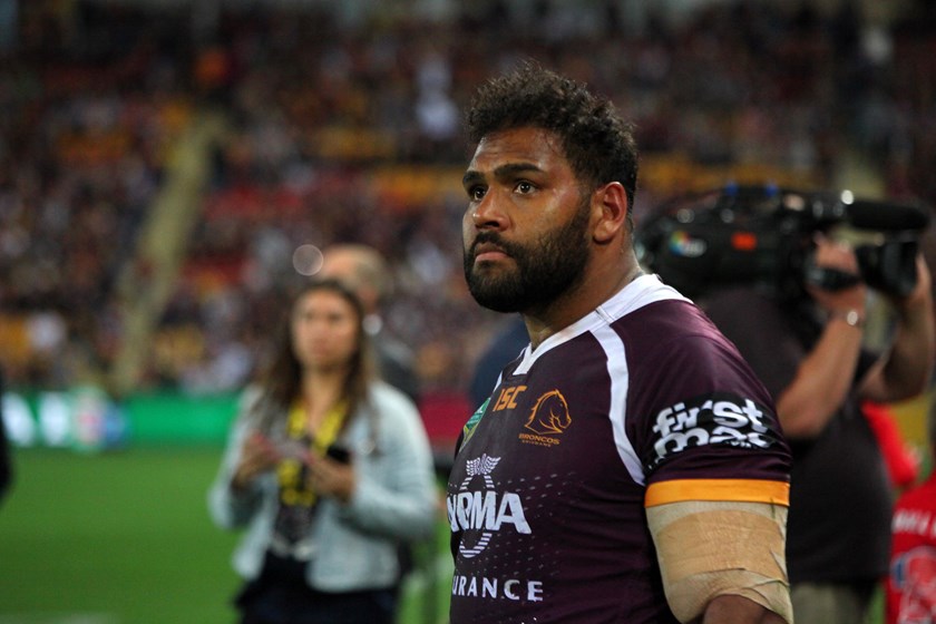 Brisbane Broncos forward Sam Thaiday. 