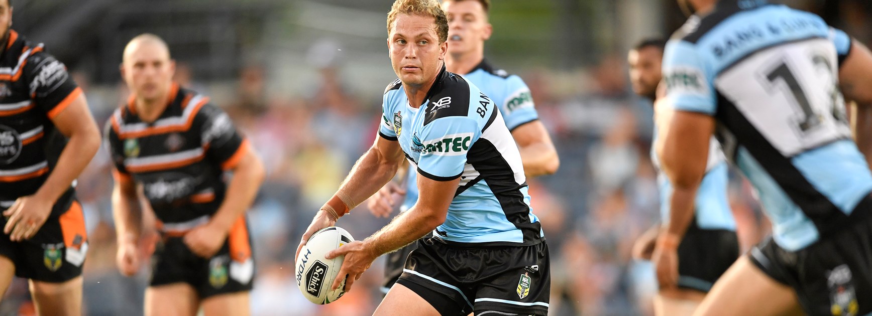 Sharks five-eighth Matt Moylan.