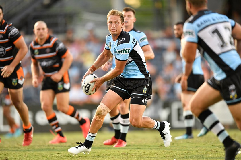 Sharks five-eighth Matt Moylan.