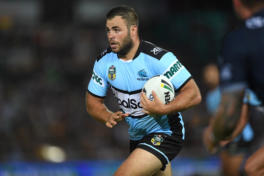 Cronulla Sharks back-rower Wade Graham. 