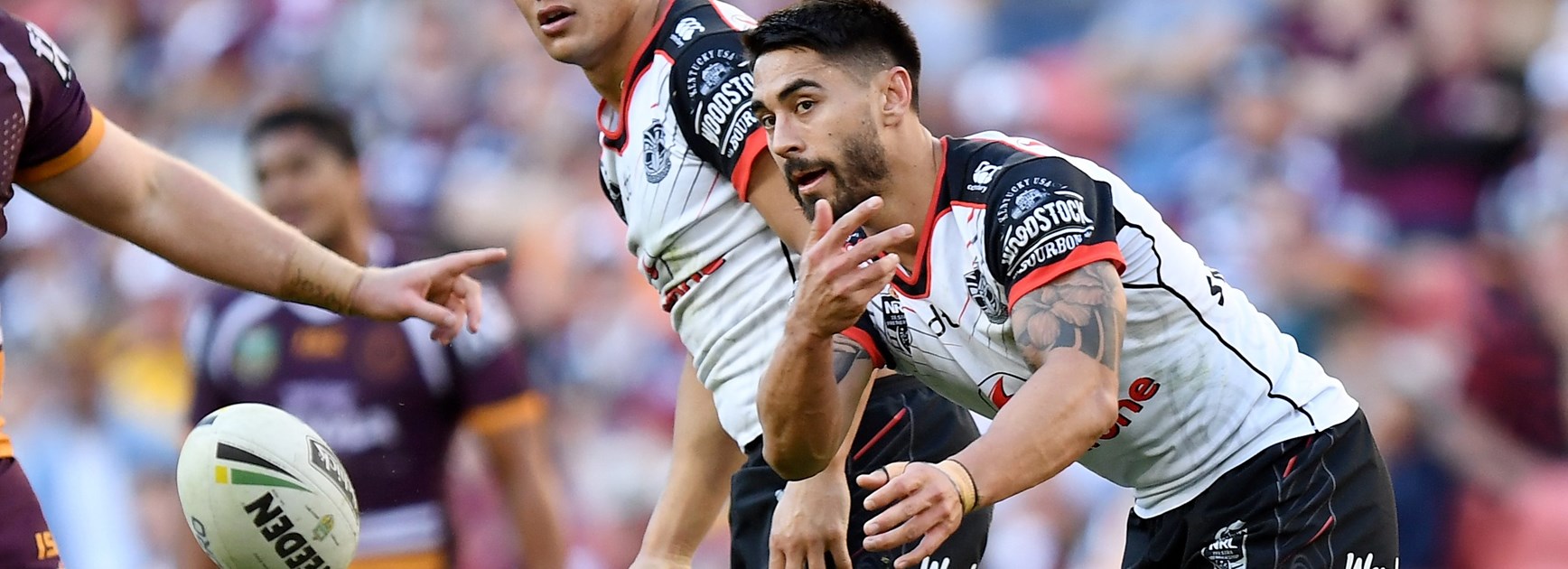 Warriors halfback Shaun Johnson.