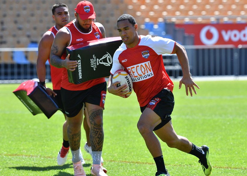 Tonga fullback Will Hopoate.