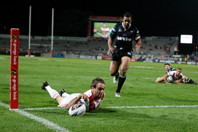 Jason Nightingale scores on debut in 2007 at Kogarah.