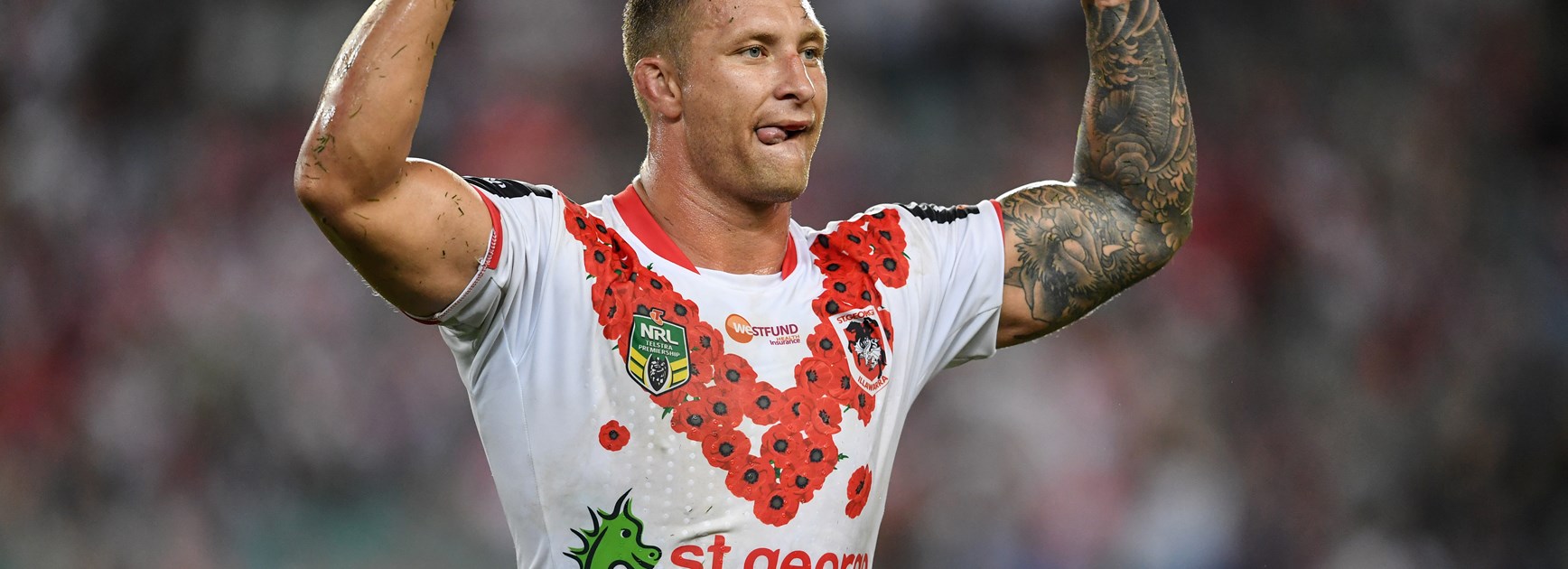 Dragons back-rower Tariq Sims.