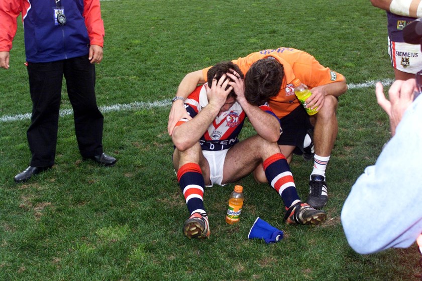 Brad Fittler after the 2000 grand final.