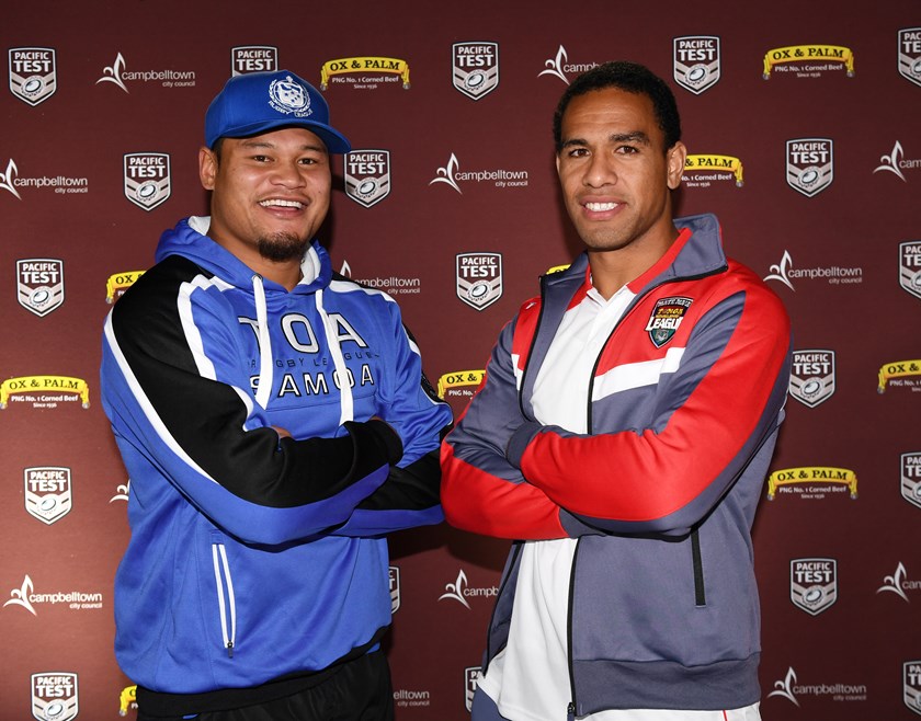 Samoa's Joey Leilua and Tonga's Will Hopoate.