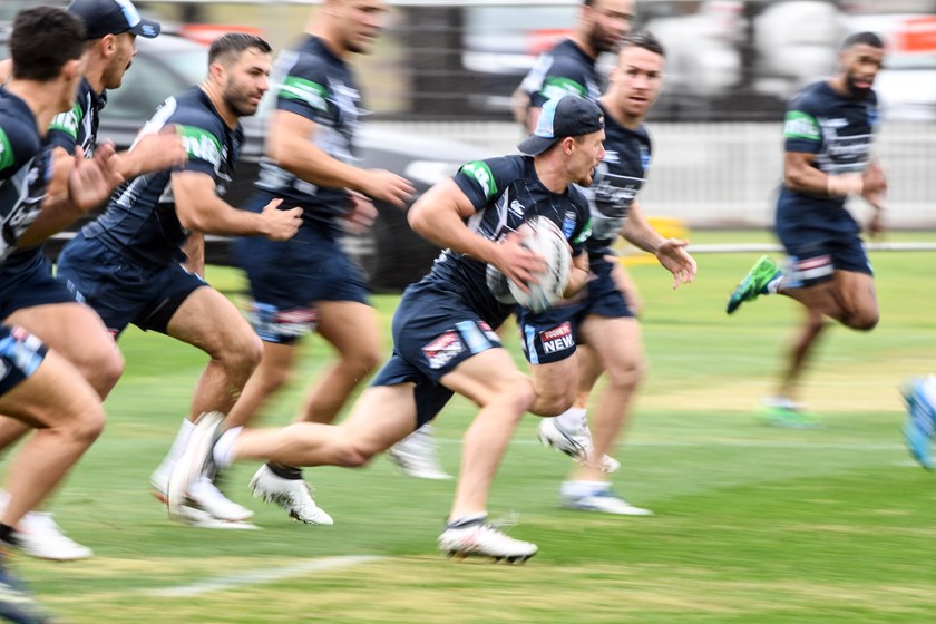 Blues hooker Damien Cook.