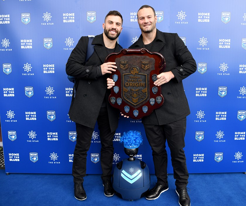 NSW fullback James Tedesco and skipper Boyd Cordner.