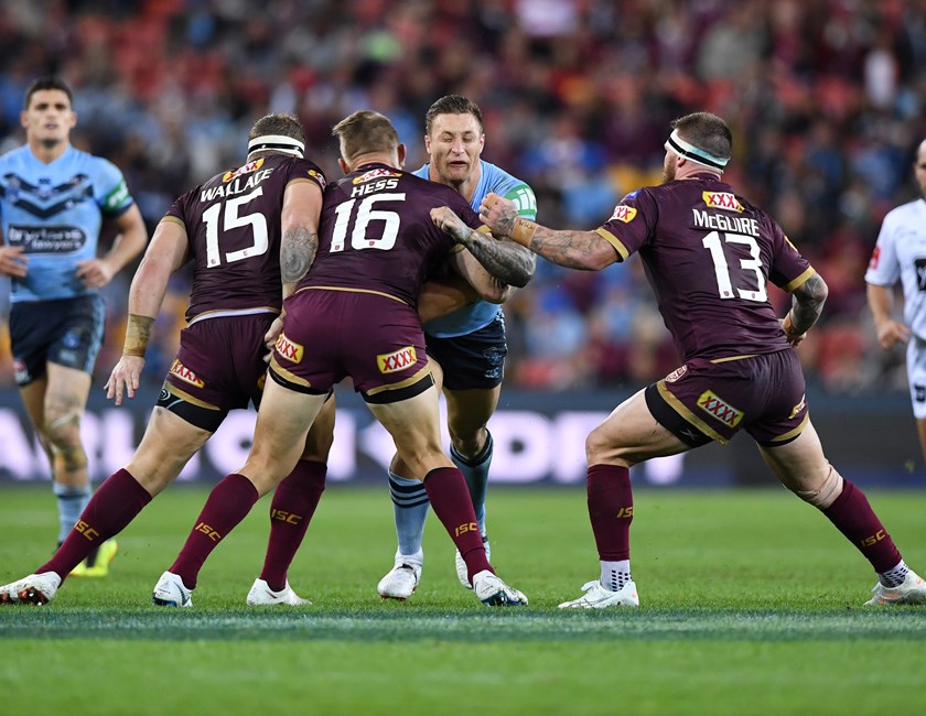 Tariq Sims hits it up on Origin debut.