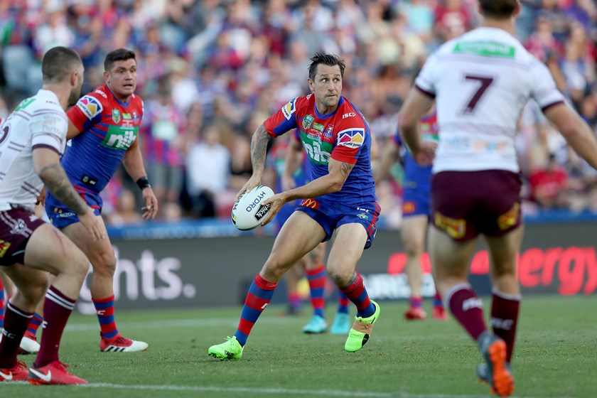 Knights halfback Mitchell Pearce.