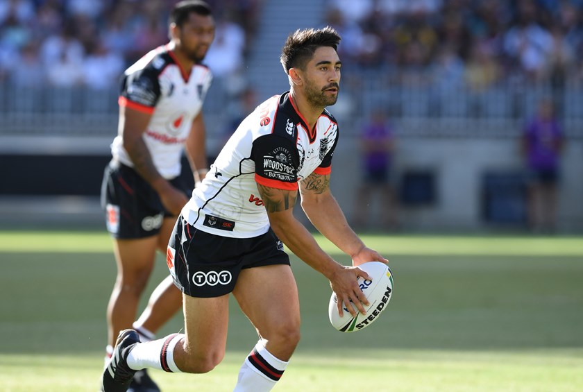 Warriors halfback Shaun Johnson.