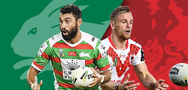 Rabbitohs v Dragons: Burgess back; Lomax handed NRL debut