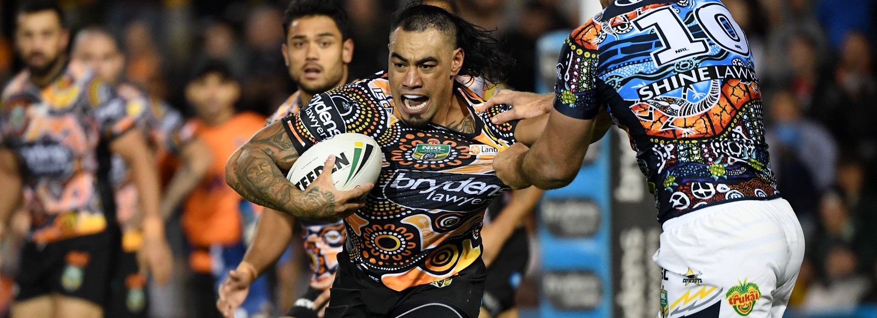 Wests Tigers winger Mahe Fonua.