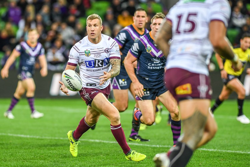 Sea Eagles half Trent Hodkinson.