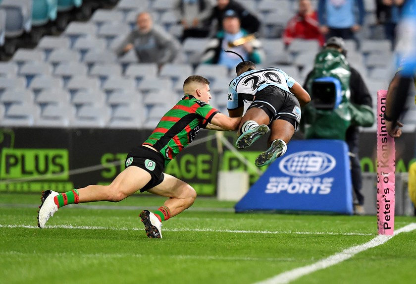 Sharks winger Sione Katoa.