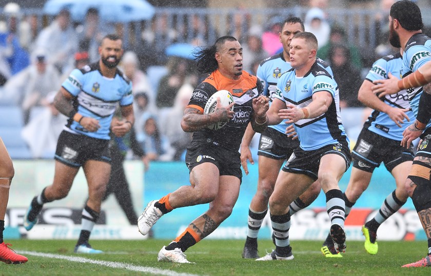 Wests Tigers centre Mahe Fonua.