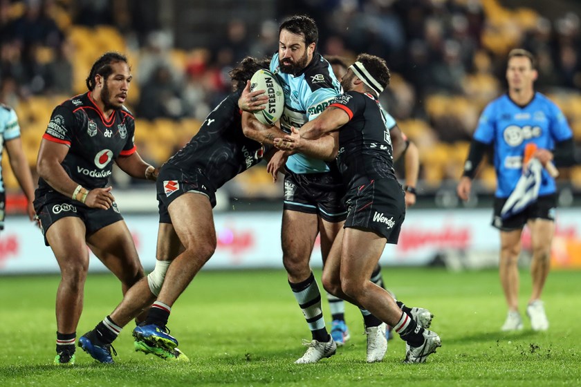 Sharks prop Aaron Woods.