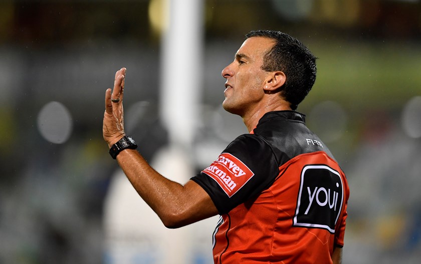 Referee Matt Cecchin.