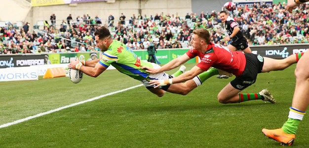 Raiders stun Rabbitohs in trio's Canberra farewell