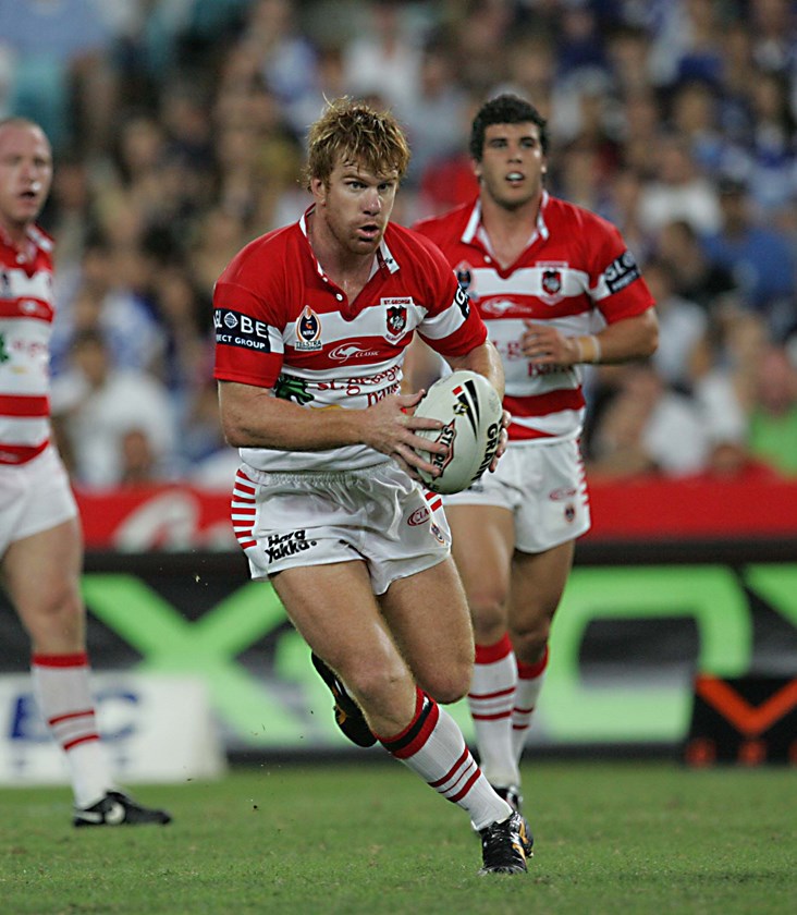 Lance Thompson in action for his beloved Dragons.