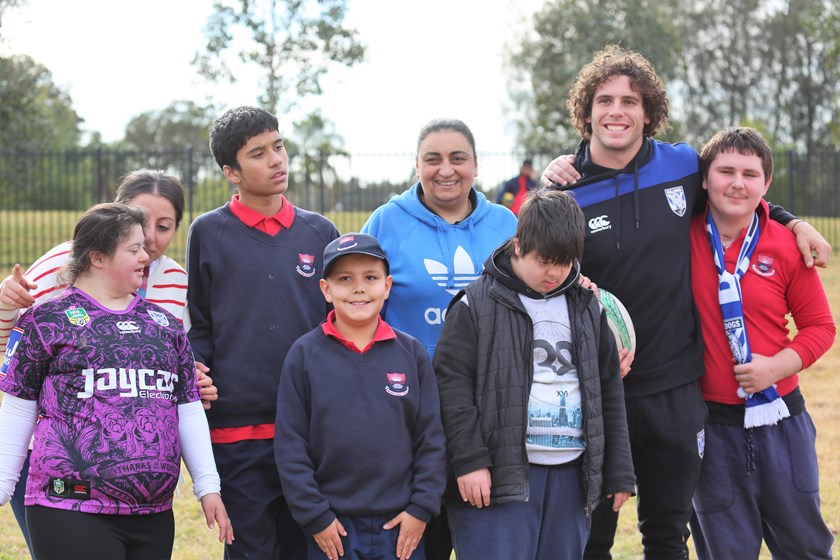 Bulldogs forward Adam Elliott is an ambassador for Giant Steps Autism.