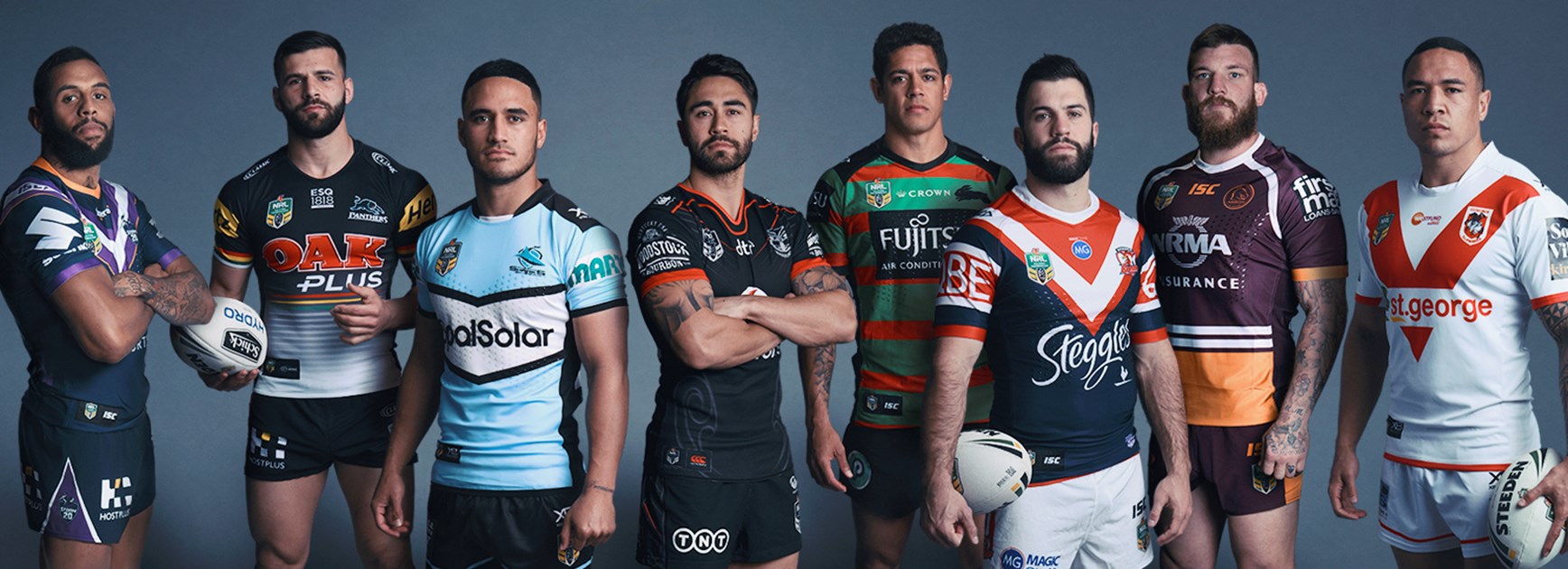 Representatives of the eight teams to play in the NRL finals.