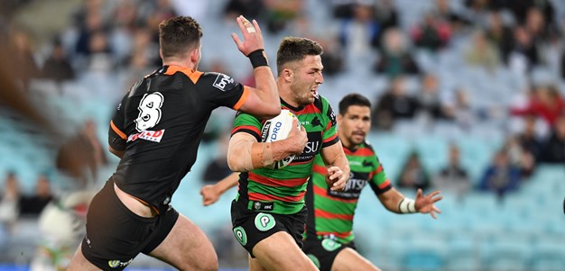 Rabbitohs downplay Burgess injury in Tigers rout