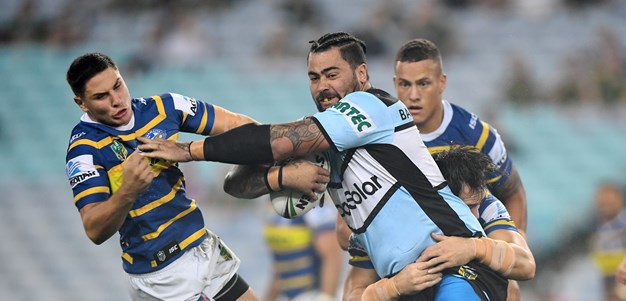 Hayne hurt as Sharks earn first win