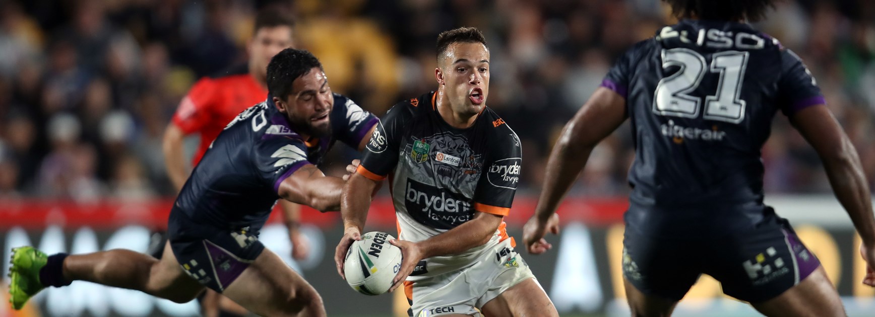 Wests Tigers halfback Luke Brooks.