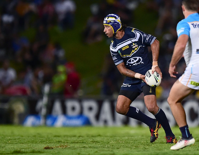 Cowboys five-eighth Johnathan Thurston.