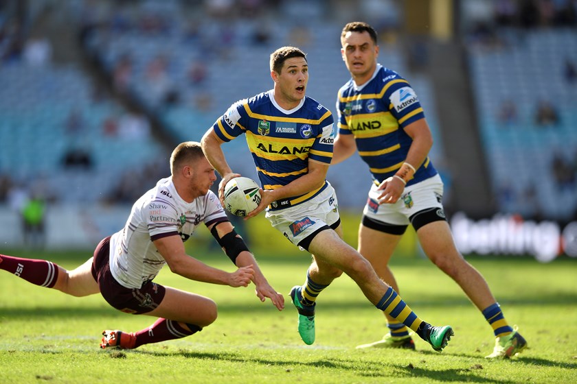 Eels halfback Mitchell Moses.