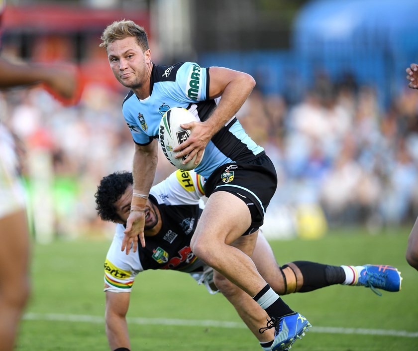 Sharks five-eighth Matt Moylan.