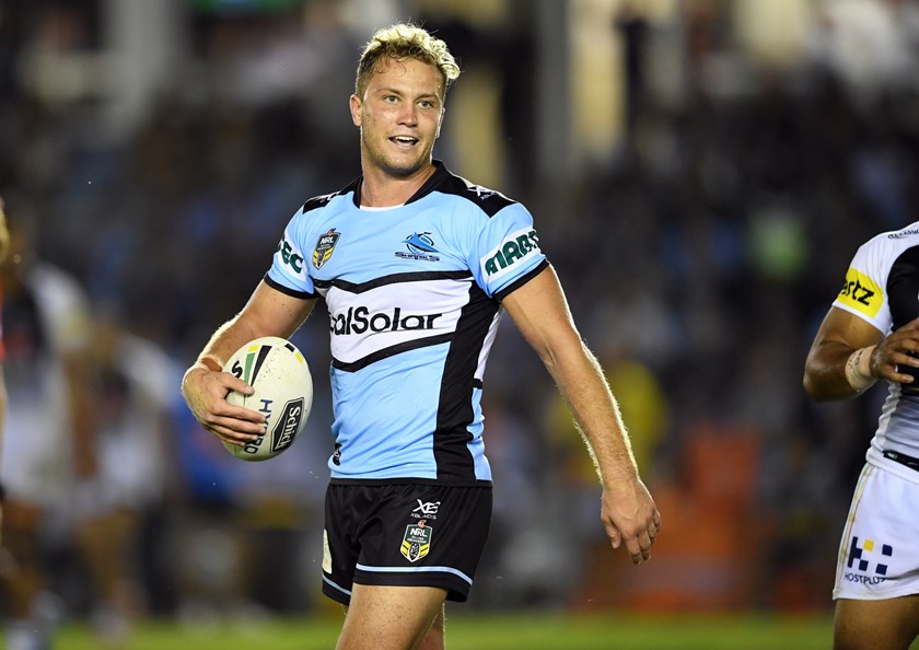 Sharks five-eighth Matt Moylan.