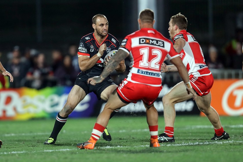 Warriors back-rower Simon Mannering.