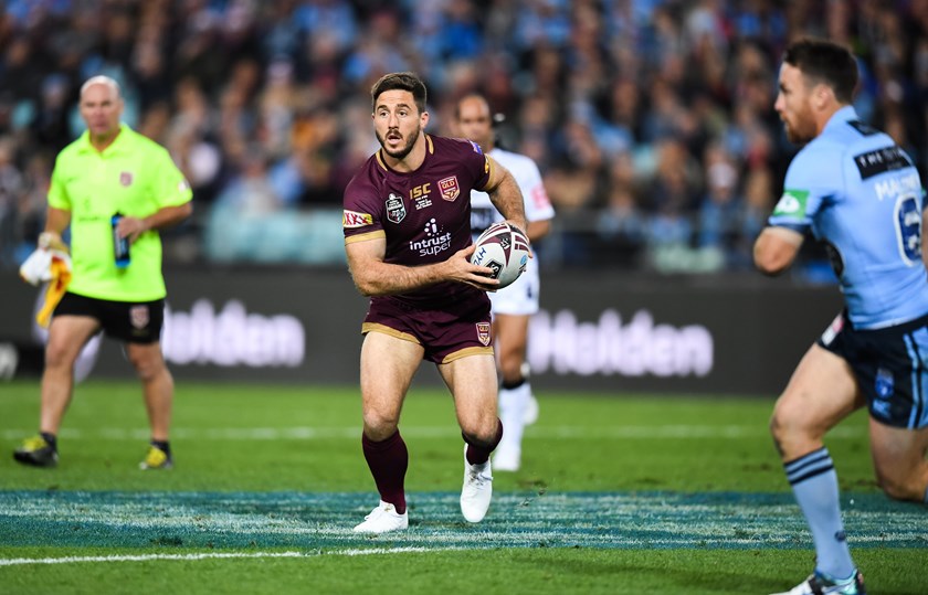 Maroons halfback Ben Hunt in Origin II.