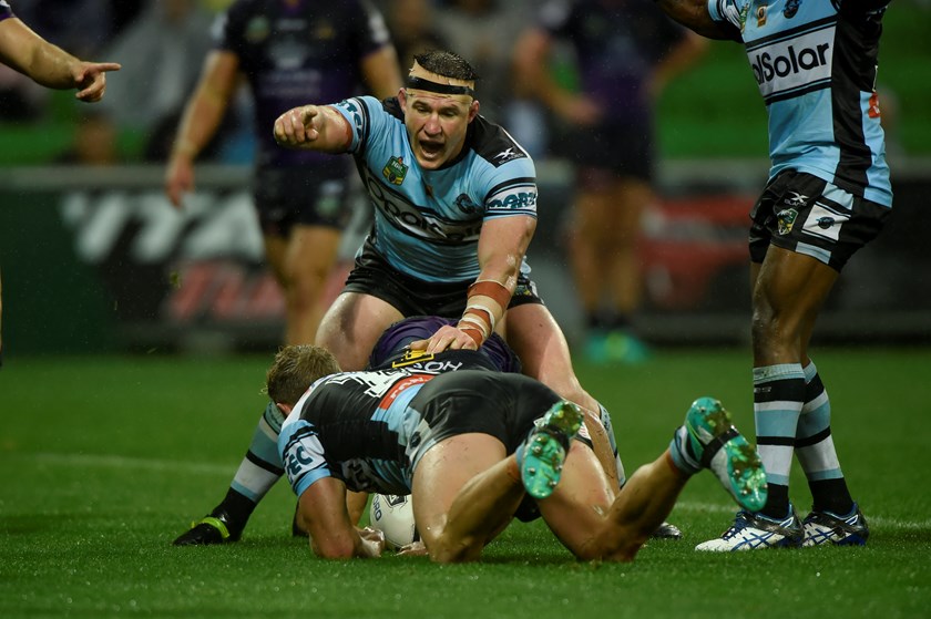 Sharks v Storm in 2017.