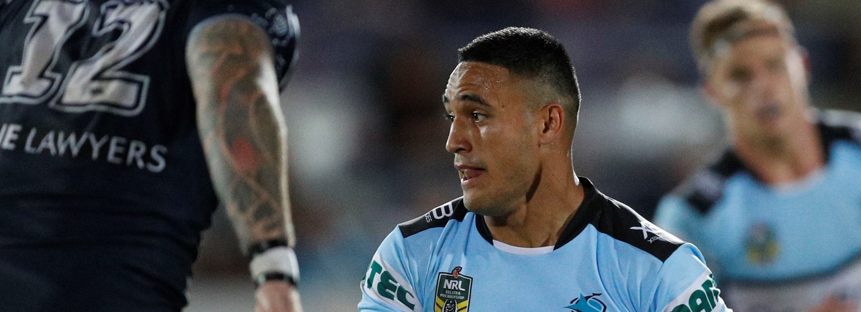 Cronulla outside back Valentine Holmes.